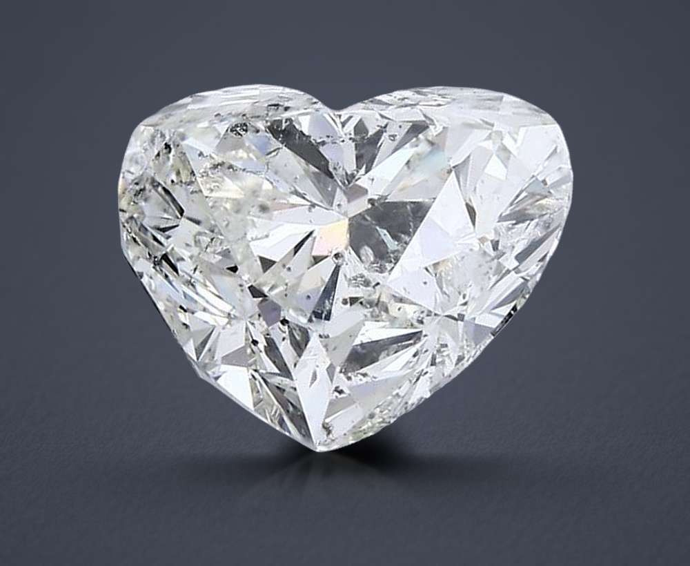 5.01ct I SI2 Rare Carat Ideal Cut Heart Diamond