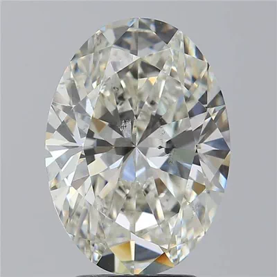 3.50ct J SI2 Rare Carat Ideal Cut Oval Diamond