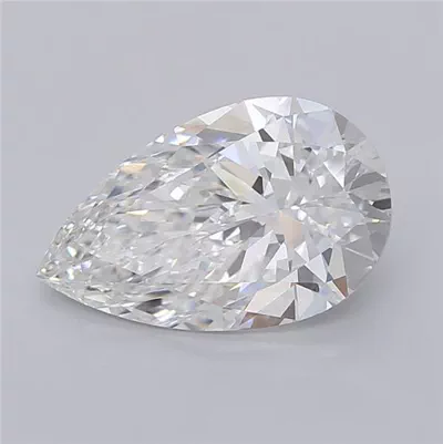 3.04ct F VS1 Very Good Cut Pear Lab Grown Diamond