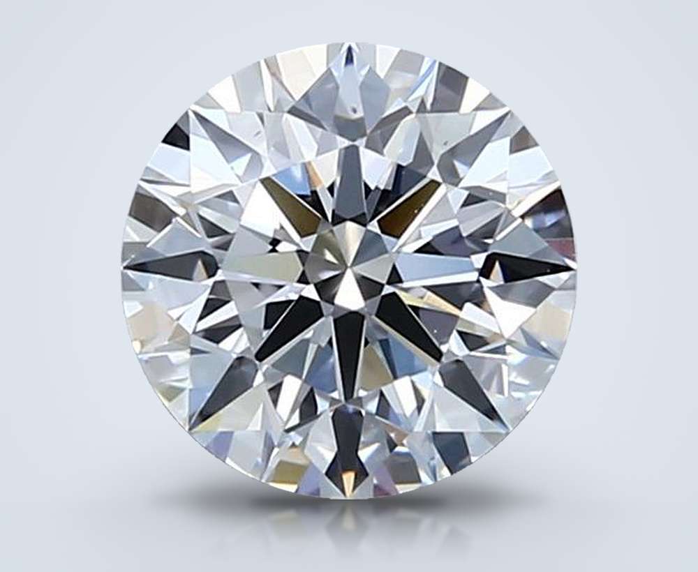 1.53ct D VS1 Rare Carat Ideal Cut Round Lab Grown Diamond
