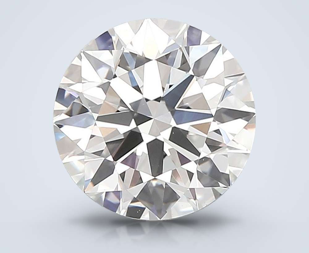4.02ct F VVS2 Rare Carat Ideal Cut Round Lab Grown Diamond