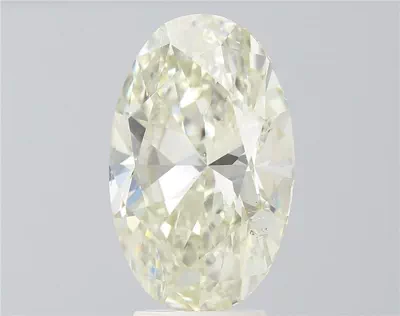 4.01ct K SI2 Rare Carat Ideal Cut Oval Diamond