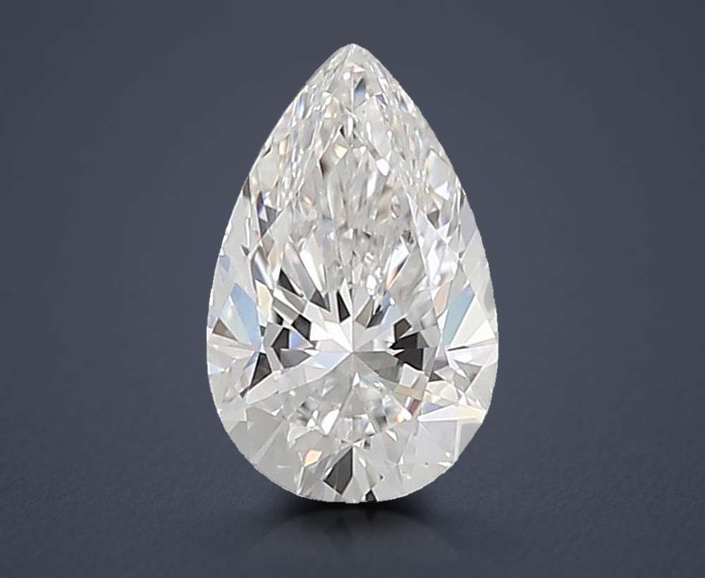 1.61ct E VS1 Rare Carat Ideal Cut Pear Lab Grown Diamond
