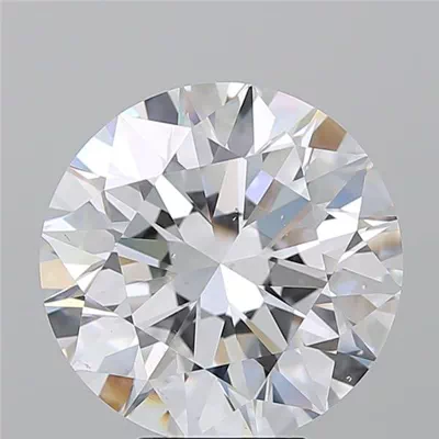 6.01ct D SI1 Rare Carat Ideal Cut Round Diamond