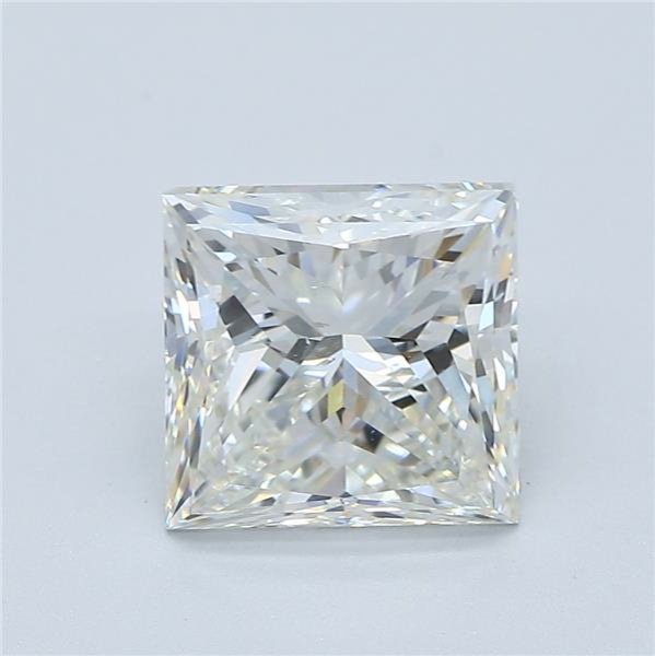 3.02ct J SI1 Very Good Cut Princess Diamond