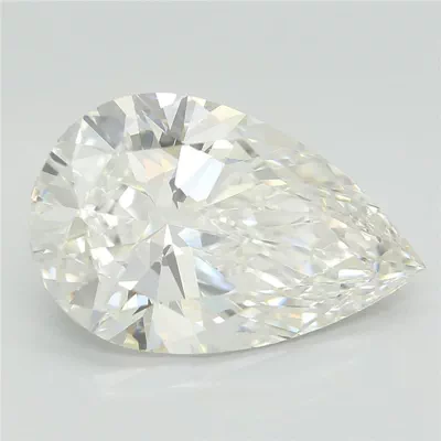 4.01ct F VS1 Rare Carat Ideal Cut Pear Lab Grown Diamond