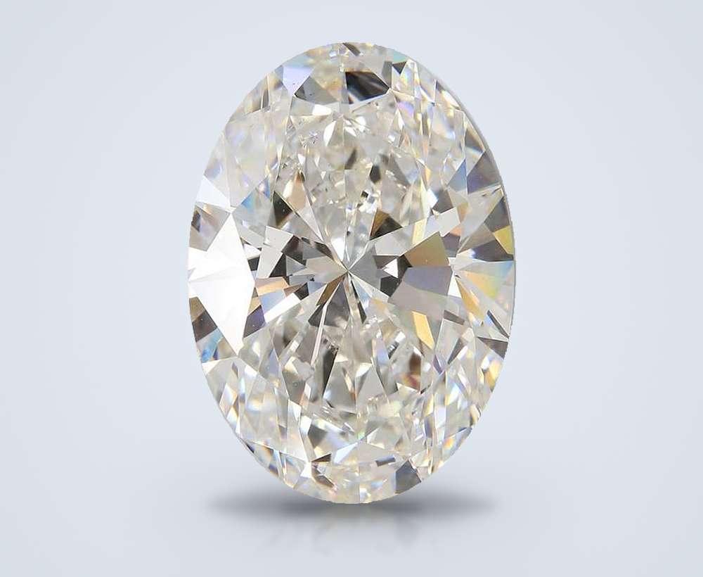 21.02ct F VS1 Rare Carat Ideal Cut Oval Lab Grown Diamond