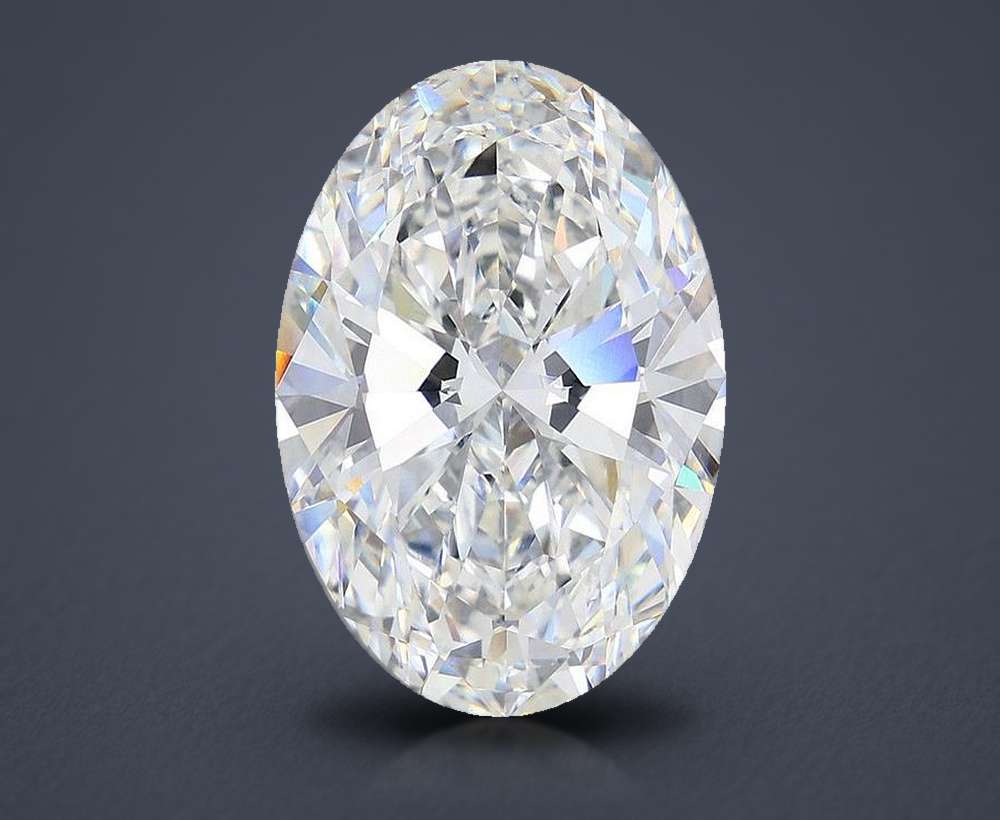 12.57ct F VVS2 Rare Carat Ideal Cut Oval Lab Grown Diamond