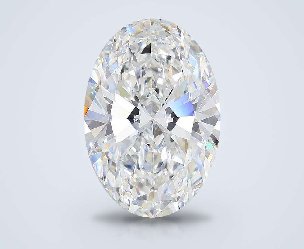 12.57ct F VVS2 Rare Carat Ideal Cut Oval Lab Grown Diamond