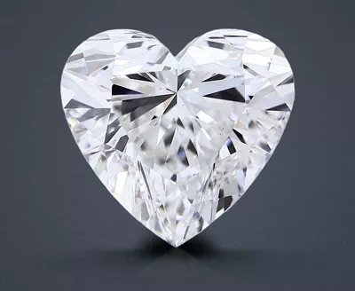 6.66ct F VS1 Rare Carat Ideal Cut Heart Lab Grown Diamond