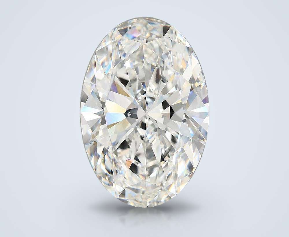 11.90ct F VVS2 Rare Carat Ideal Cut Oval Lab Grown Diamond