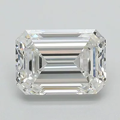 1.50ct E VVS2 Rare Carat Ideal Cut Emerald Lab Grown Diamond
