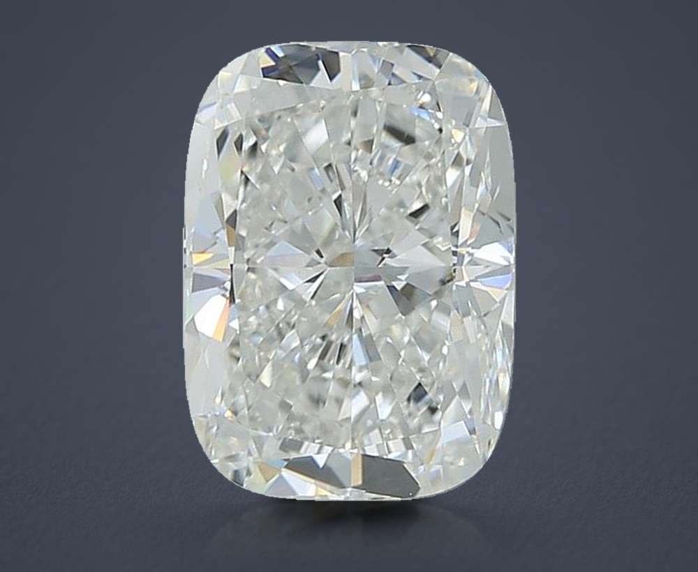 3.99ct F VVS2 Very Good Cut Cushion Lab Grown Diamond