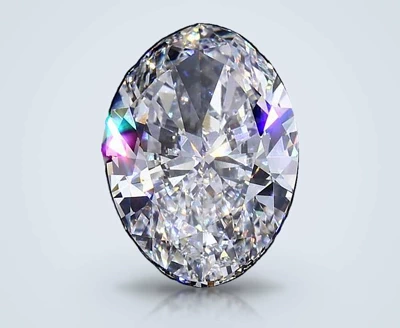 20.03ct F VS1 Rare Carat Ideal Cut Oval Lab Grown Diamond