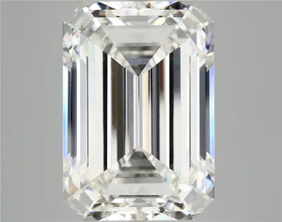 13.58ct F VVS2 Rare Carat Ideal Cut Emerald Lab Grown Diamond