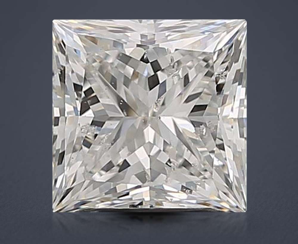 2.21ct F SI2 Rare Carat Ideal Cut Princess Diamond