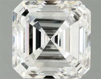 8.02ct F VVS2 Very Good Cut Asscher Lab Grown Diamond