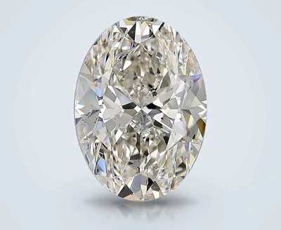 3.08ct I SI2 Rare Carat Ideal Cut Oval Diamond