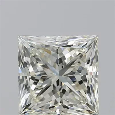 2.20ct K SI1 Rare Carat Ideal Cut Princess Diamond