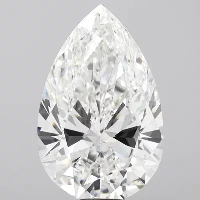 15.02ct F VS1 Rare Carat Ideal Cut Pear Lab Grown Diamond
