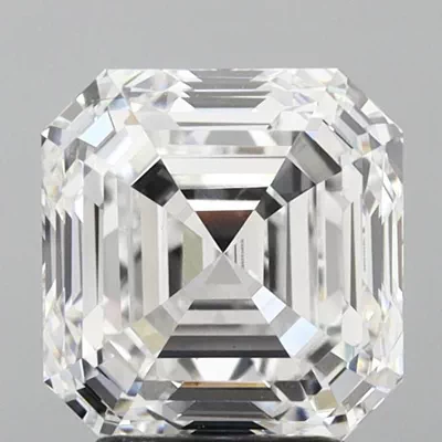 3.96ct D VS1 Rare Carat Ideal Cut Asscher Lab Grown Diamond