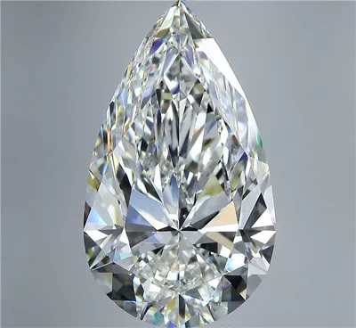 10.40ct H VVS2 Rare Carat Ideal Cut Pear Diamond