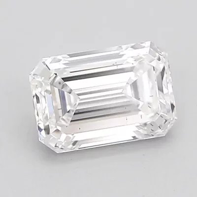 1.50ct D SI1 Excellent Cut Emerald Lab Grown Diamond