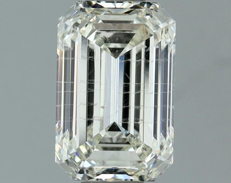 1.55ct J SI2 Rare Carat Ideal Cut Emerald Diamond