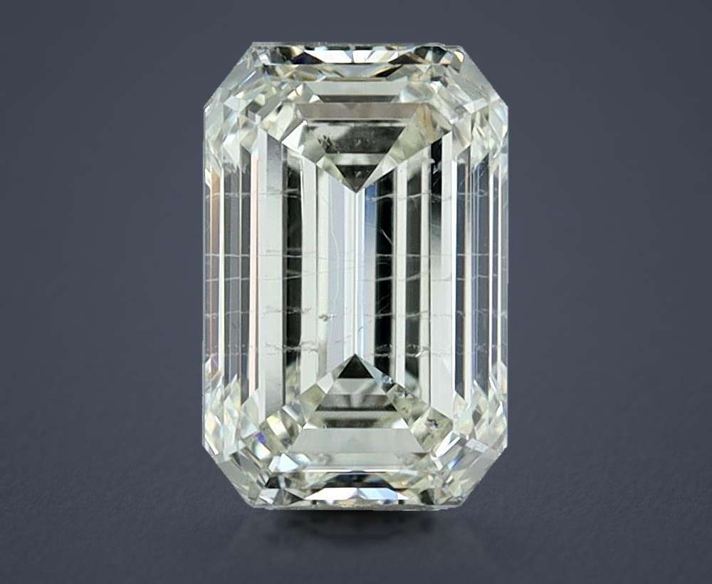 1.55ct J SI2 Rare Carat Ideal Cut Emerald Diamond
