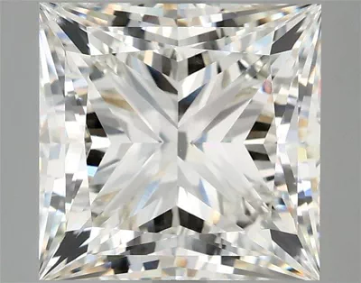 5.05ct G VS2 Rare Carat Ideal Cut Princess Lab Grown Diamond