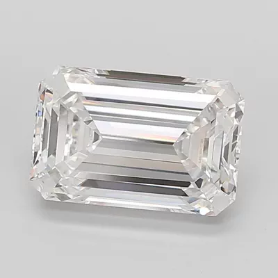 10.09ct G VVS2 Rare Carat Ideal Cut Emerald Lab Grown Diamond