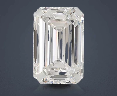 10.09ct G VVS2 Rare Carat Ideal Cut Emerald Lab Grown Diamond