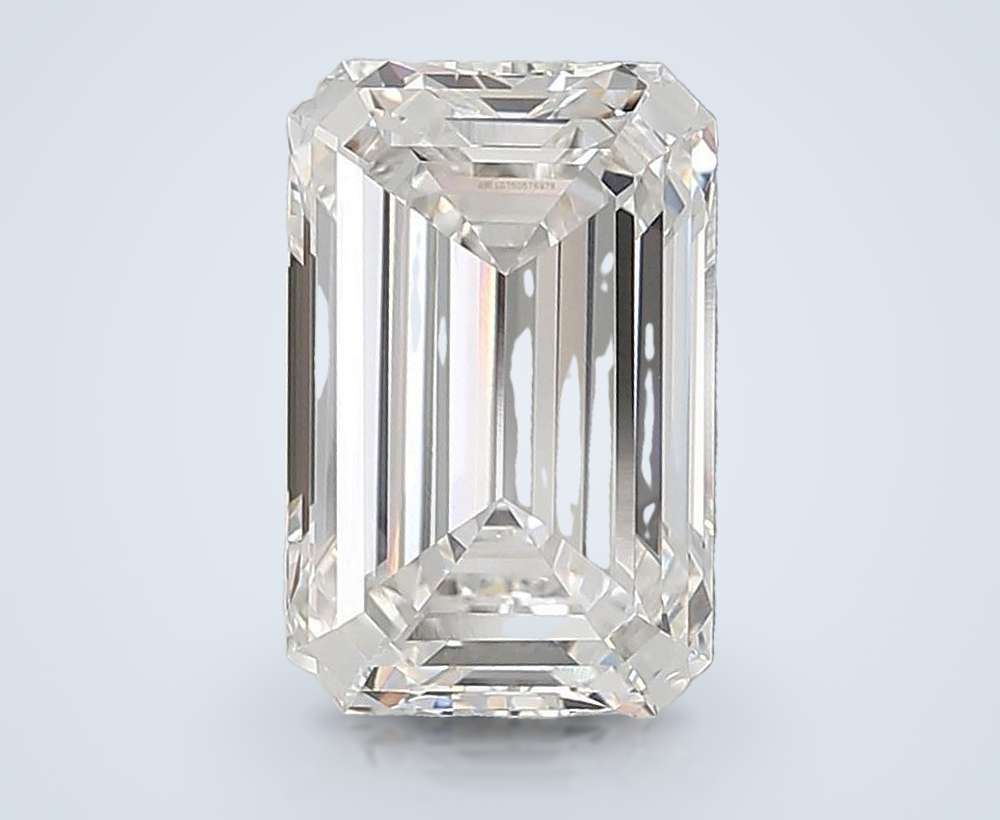 10.09ct G VVS2 Rare Carat Ideal Cut Emerald Lab Grown Diamond