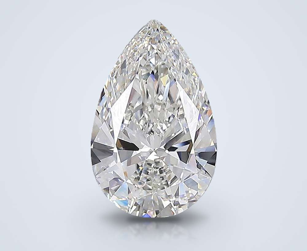 15.04ct F VVS2 Rare Carat Ideal Cut Pear Lab Grown Diamond