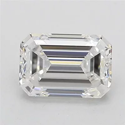 1.61ct D VS1 Excellent Cut Emerald Lab Grown Diamond