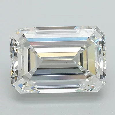 2.59ct F VS1 Excellent Cut Emerald Lab Grown Diamond