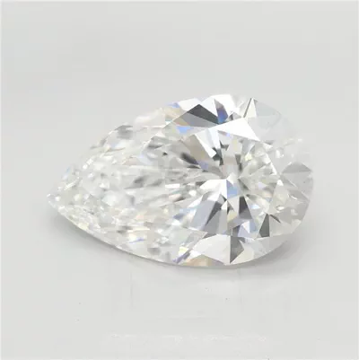 4.08ct E VVS2 Rare Carat Ideal Cut Pear Lab Grown Diamond