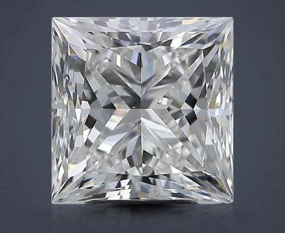 5.01ct G VS2 Rare Carat Ideal Cut Princess Diamond