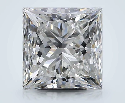 5.01ct G VS2 Rare Carat Ideal Cut Princess Diamond