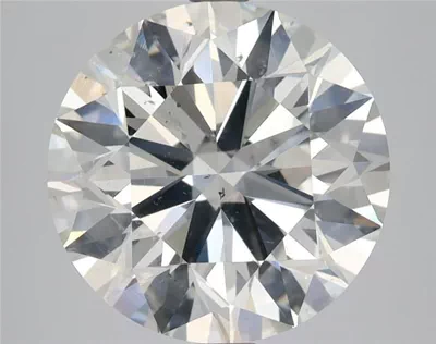 5.07ct K SI2 Rare Carat Ideal Cut Round Diamond