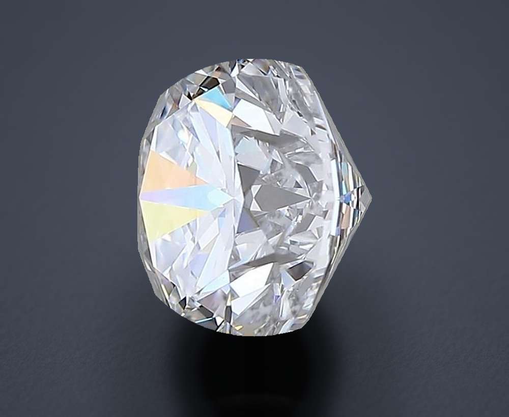 3.01ct D SI1 Rare Carat Ideal Cut Round Diamond