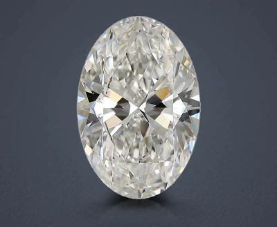 5.02ct H VS2 Rare Carat Ideal Cut Oval Lab Grown Diamond