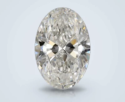 5.02ct H VS2 Rare Carat Ideal Cut Oval Lab Grown Diamond