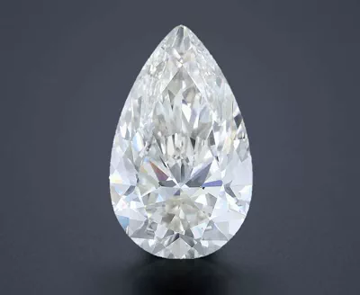 10.12ct I IF Rare Carat Ideal Cut Pear Diamond