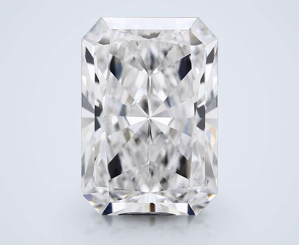 15.34ct F VVS2 Rare Carat Ideal Cut Radiant Lab Grown Diamond