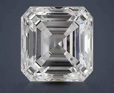 3.02ct F SI2 Rare Carat Ideal Cut Asscher Diamond