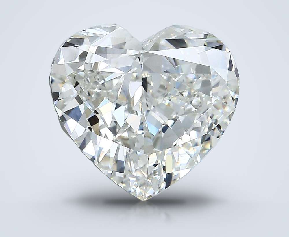 4.02ct J SI1 Good Cut Heart Diamond