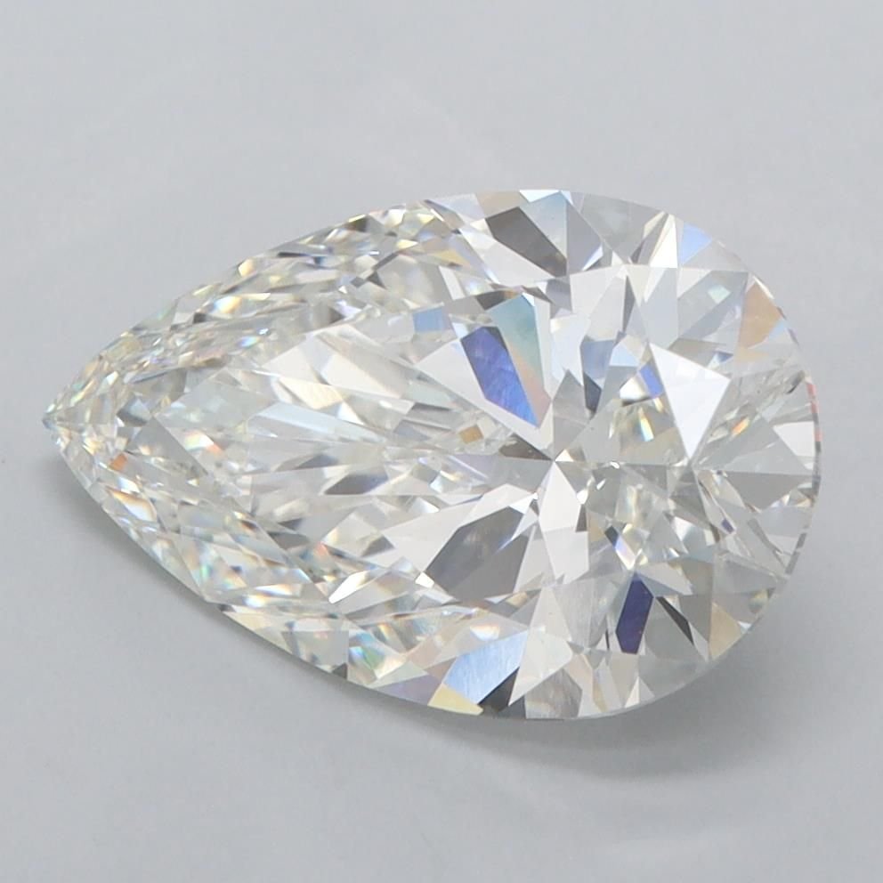3.07ct F VVS2 Rare Carat Ideal Cut Pear Lab Grown Diamond