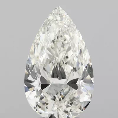 3.03ct I VS2 Rare Carat Ideal Cut Pear Diamond