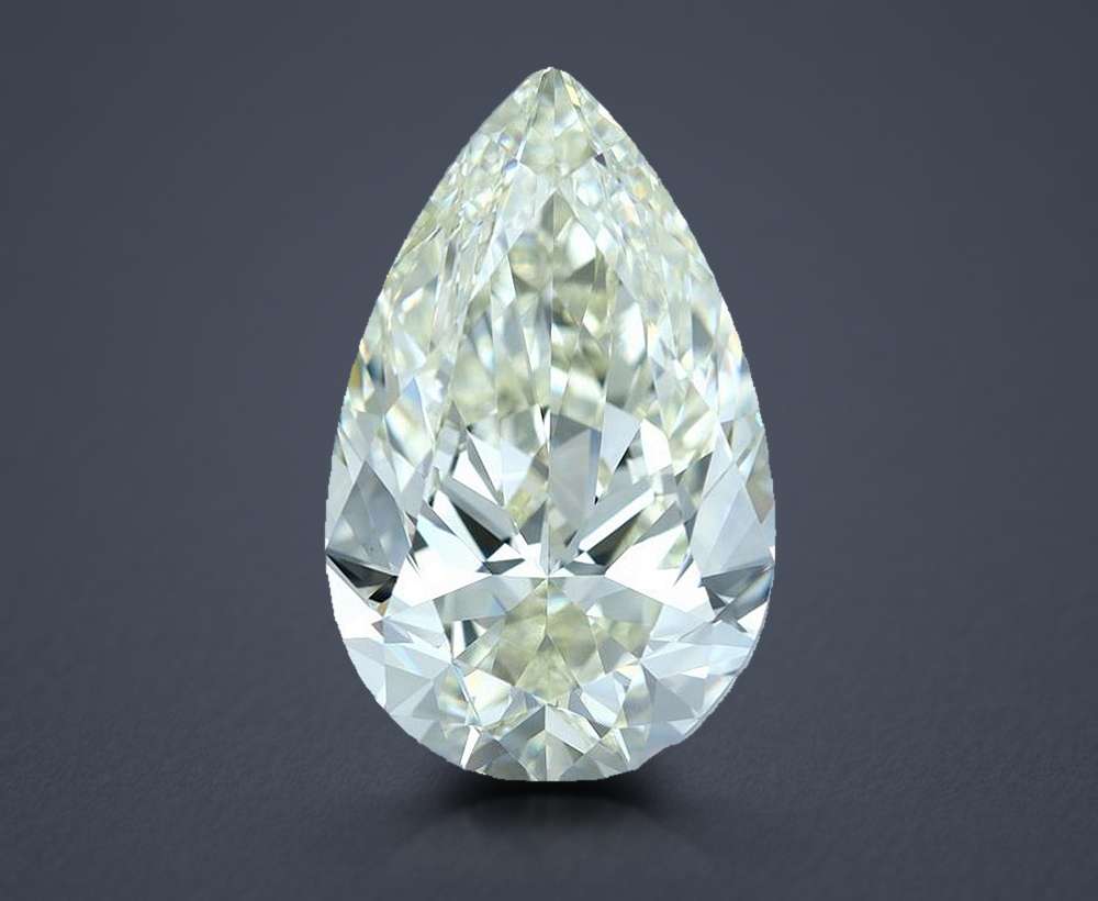 4.01ct J VS1 Rare Carat Ideal Cut Pear Diamond
